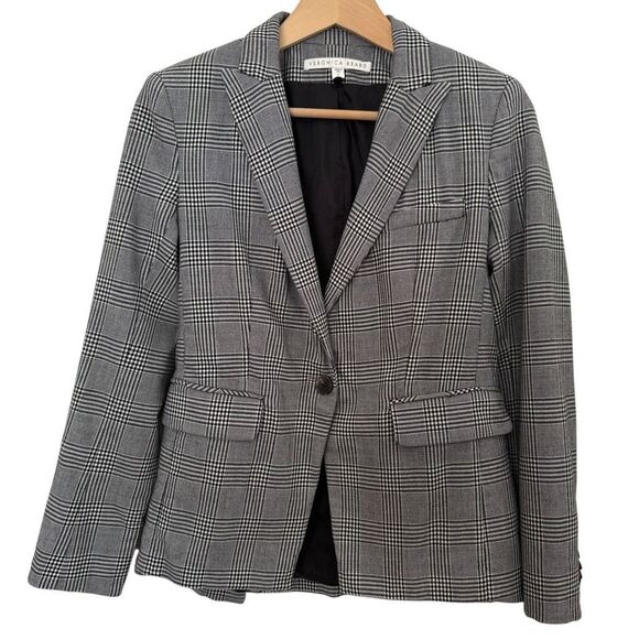 Veronica Beard Plaid Dickey Jacket Blazer Size 2 - Picture 1 of 6
